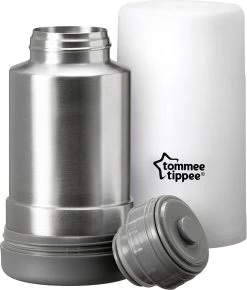 Tommee Tippee Closer To Nature - Draagbare Flessen En Voedselverwarmer - Ideaal Voor Op Reis - Thermisch Geïsoleerd - Roestvrij Staal Met Lekvrij Deksel