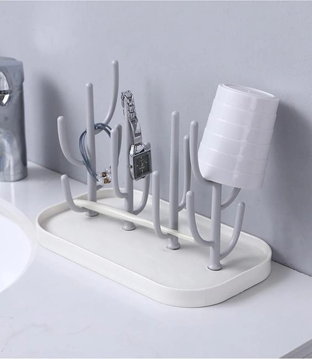 Ever Home Flessen Droogrek - Baby Flessenrek - Afdruiprek Baby - Droogrek - Drying Rack - Wit - Afbeelding 8