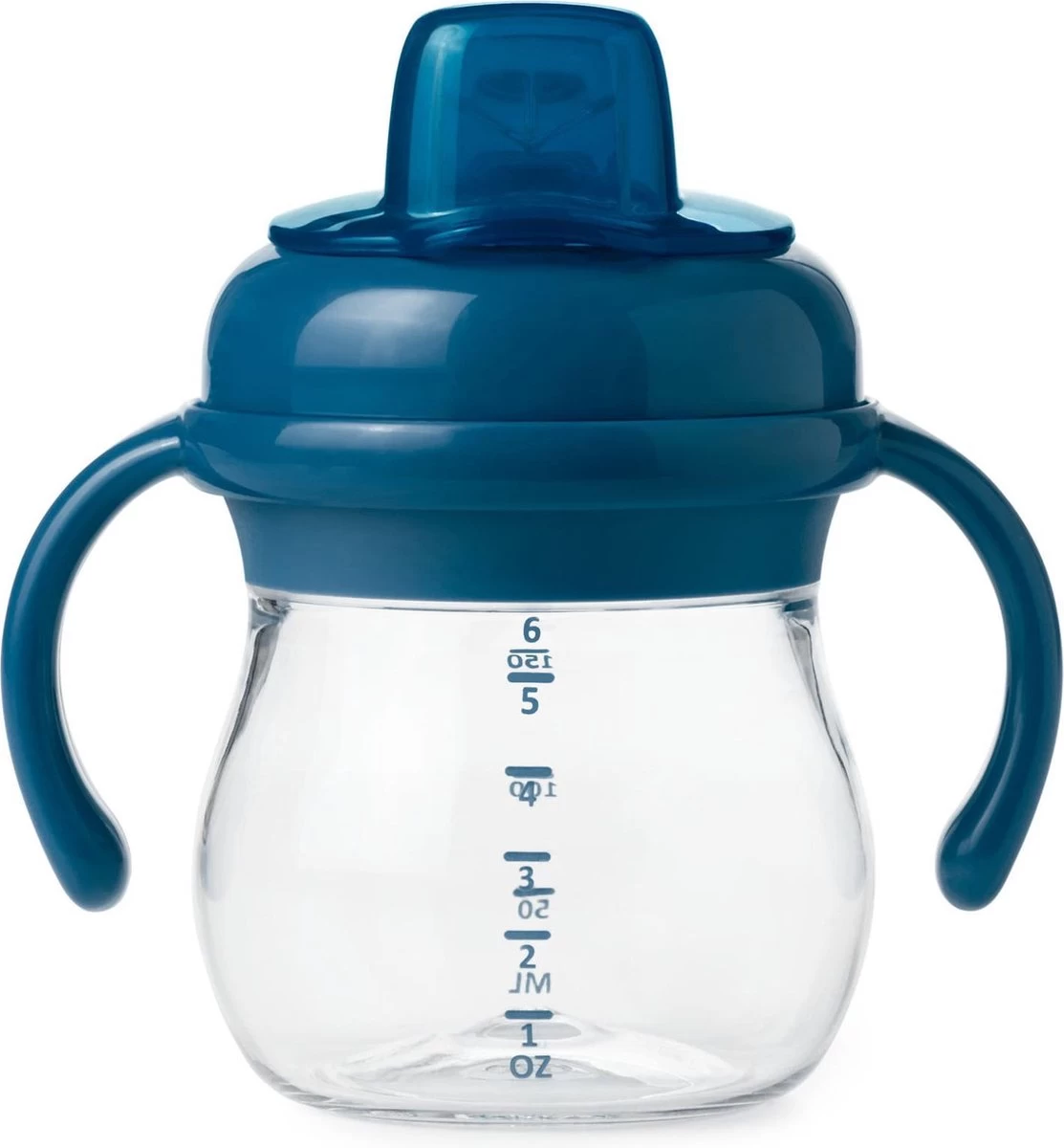 OXO Tot Transitions Drinkbeker - Tuitbeker Baby - Antilekbeker - Drinkbeker Baby - Drinkbekers -150ml Met Handvat - Navy - Afbeelding 2