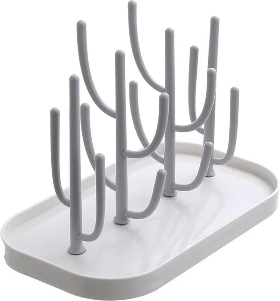 Ever Home Flessen Droogrek - Baby Flessenrek - Afdruiprek Baby - Droogrek - Drying Rack - Wit - Afbeelding 5