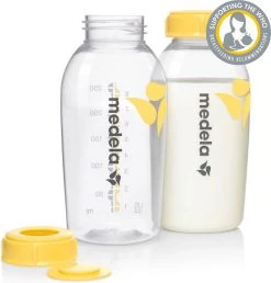 Medela Moedermelkflesje Afkolven Bewaren Invriezen Voeden Medela Fles - 250 Ml - 2 Stuks