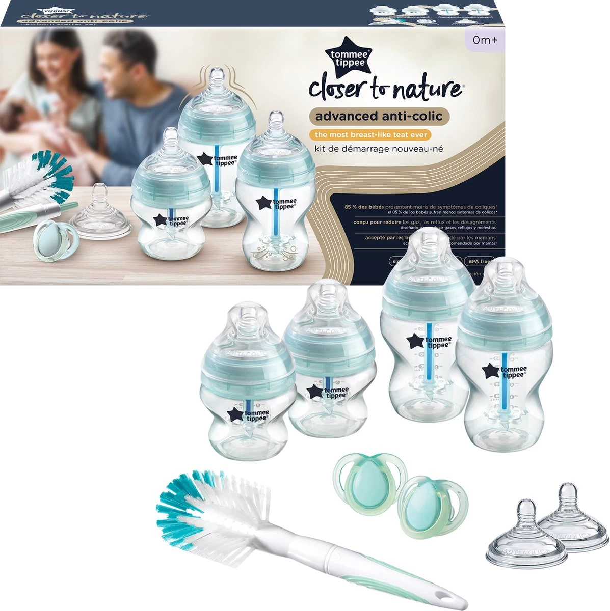 Tommee Tippee Anti-Koliek Babyflessen Startpakket Voor Pasgeborenen - Afbeelding 2