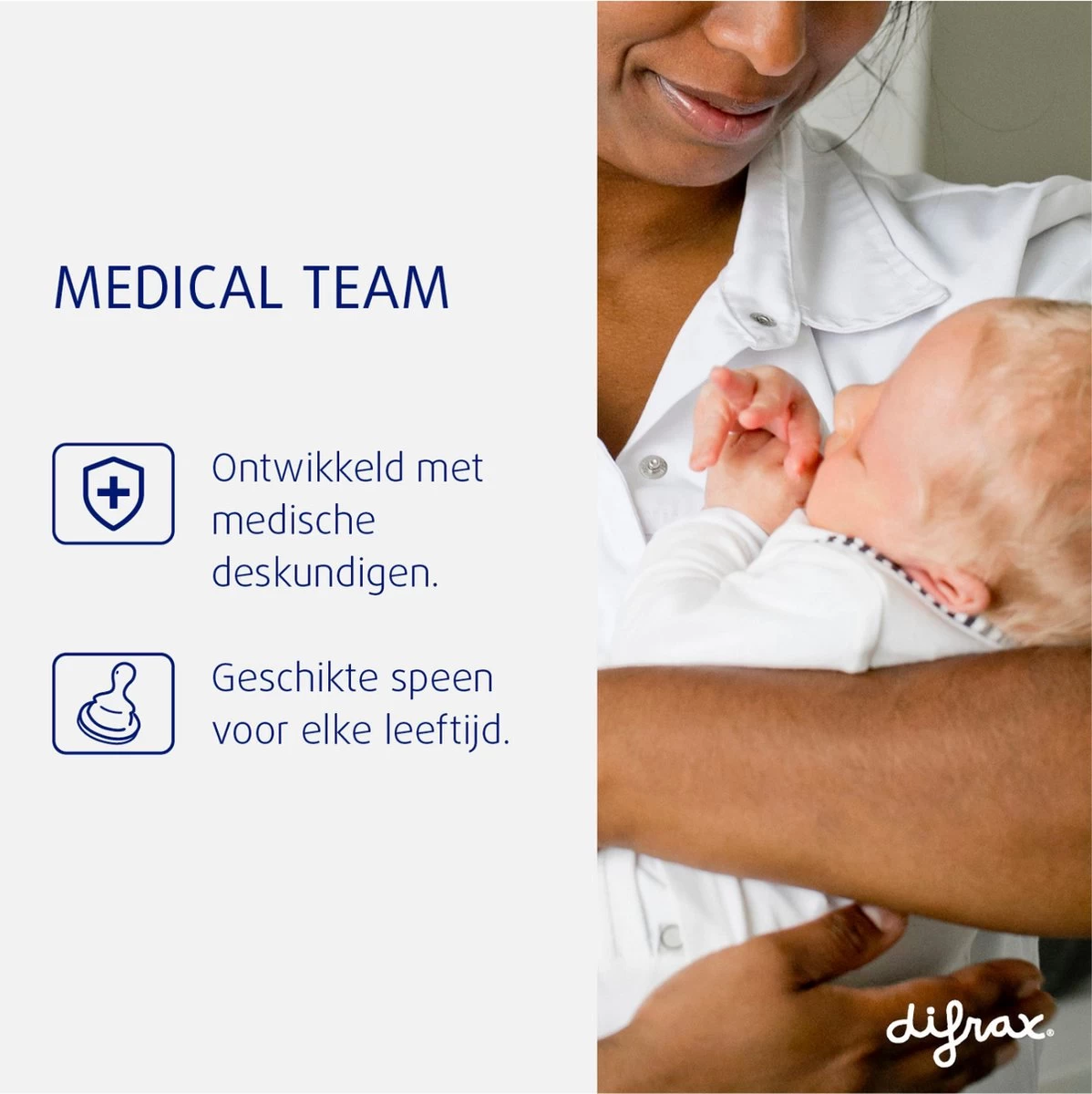 Difrax 1-2-3 Natural Flessenring Met Flessenspeen Voor Smalle Babyflessen - Afbeelding 6