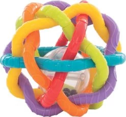 Playgro Buigbare Bendy Ball - Grijp- En Bijtspeelgoed - Incl Rammelaar - Activiteitenbal