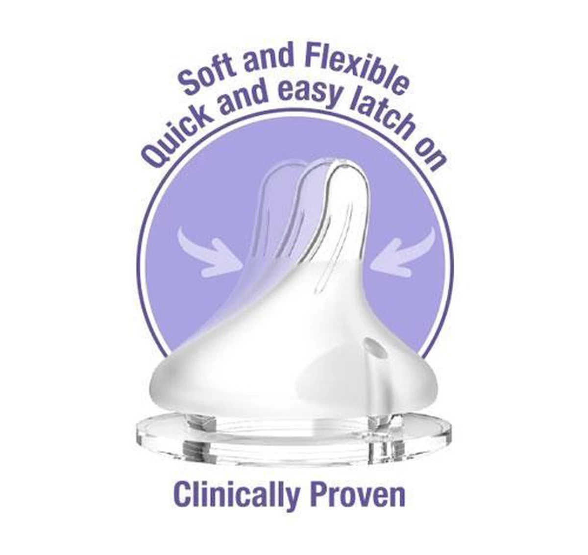 Lansinoh Natural Wave 2 Stuks Medium Speen 75950 - Afbeelding 2