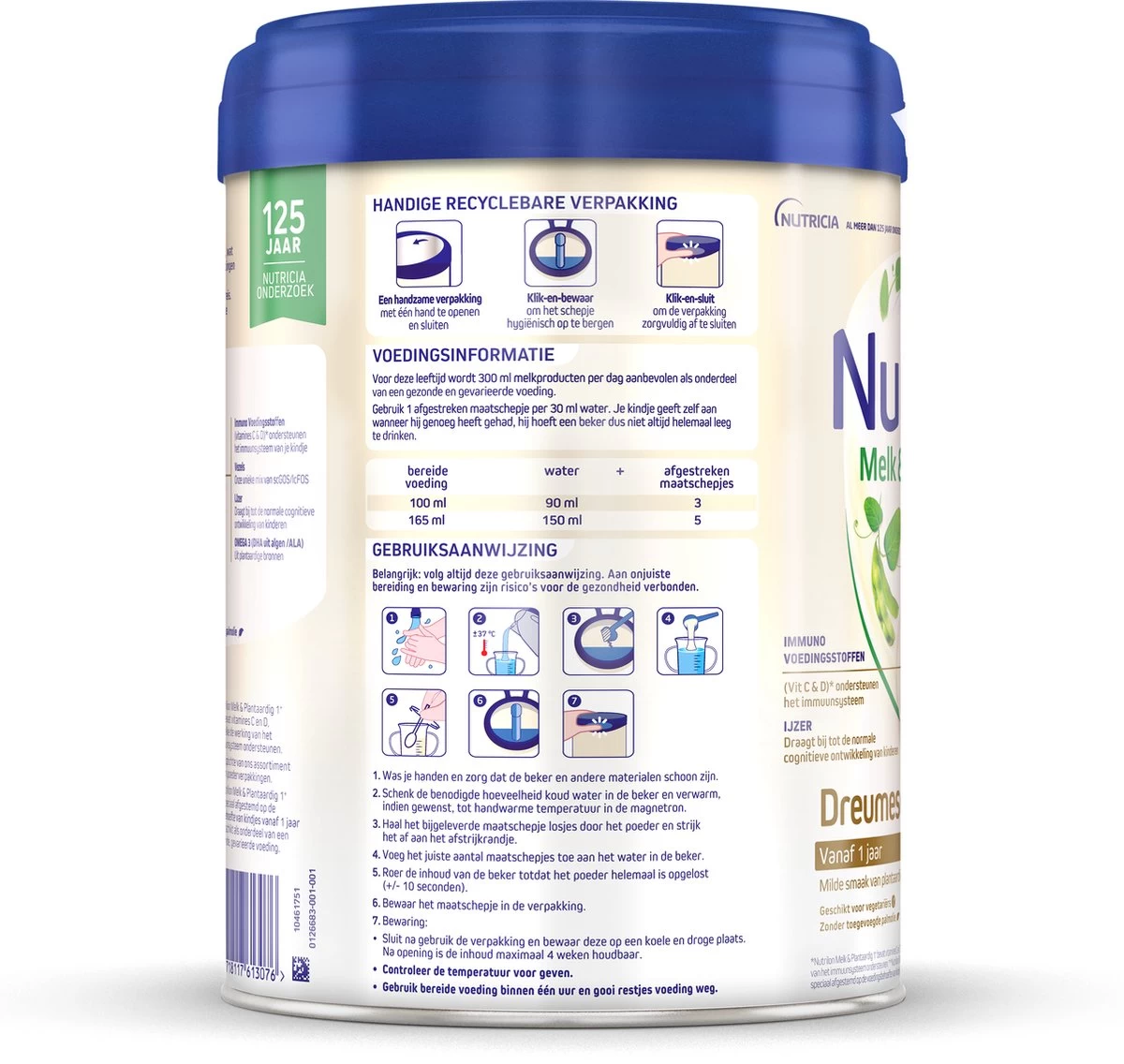 Nutrilon Melk & Plantaardig 1+ - Dreumesdrink Vanaf 12 Maanden - 800 Gram - Afbeelding 5