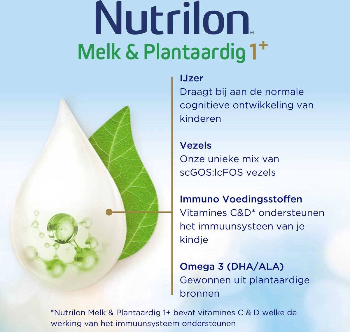 Nutrilon Melk & Plantaardig 1+ - Dreumesdrink Vanaf 12 Maanden - 800 Gram - Afbeelding 6