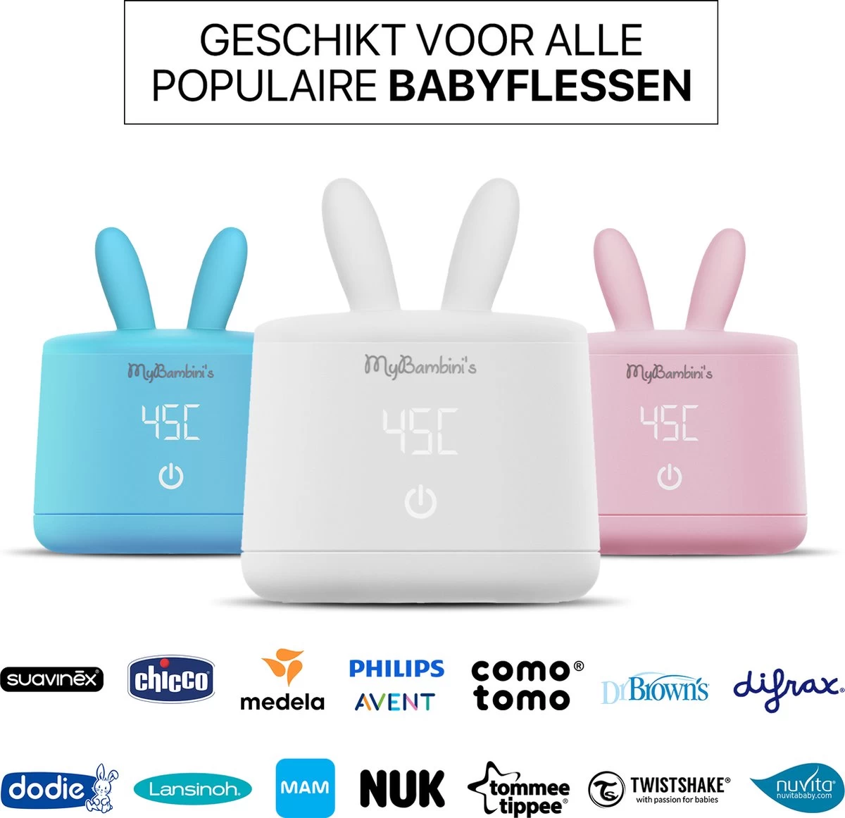 MyBambini's Bottle Warmer Pro™ - Draagbare Baby Flessenwarmer Voor Onderweg - Roze - Geschikt Voor AVENT Philips, Chicco & Dodie - Afbeelding 2