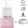 MyBambini's Bottle Warmer Pro™ - Draagbare Baby Flessenwarmer Voor Onderweg - Roze - Geschikt Voor Smalle Hals Flessen Van Dr. Brown's, Difrax, Medela & Nanobebe
