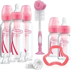 Dr. Brown's Options+ Anti-colic - Giftset Standaardfles - Roze