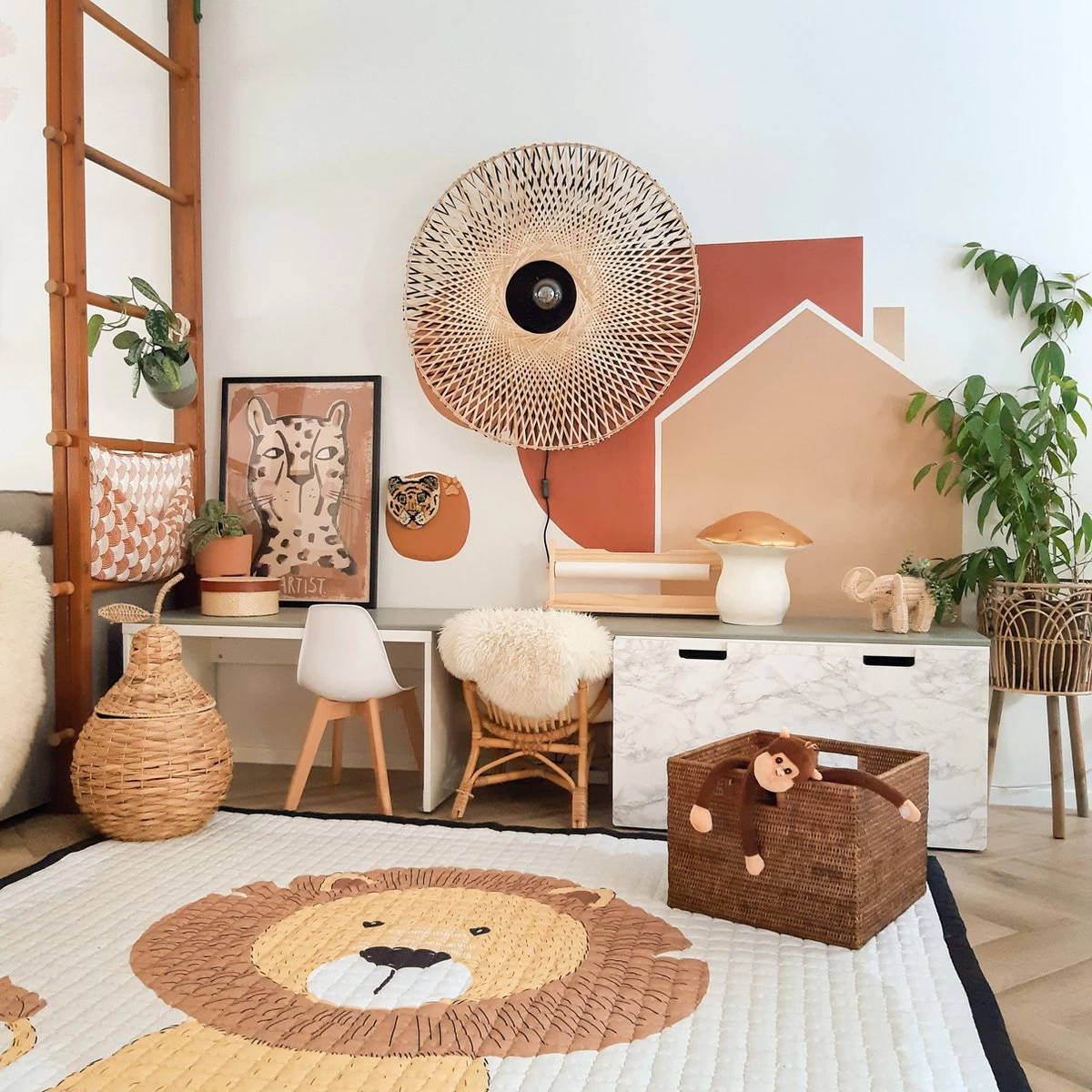 Love By Lily - Groot Speelkleed - Mr. Chairman Lion - 200x150cm - Afbeelding 9