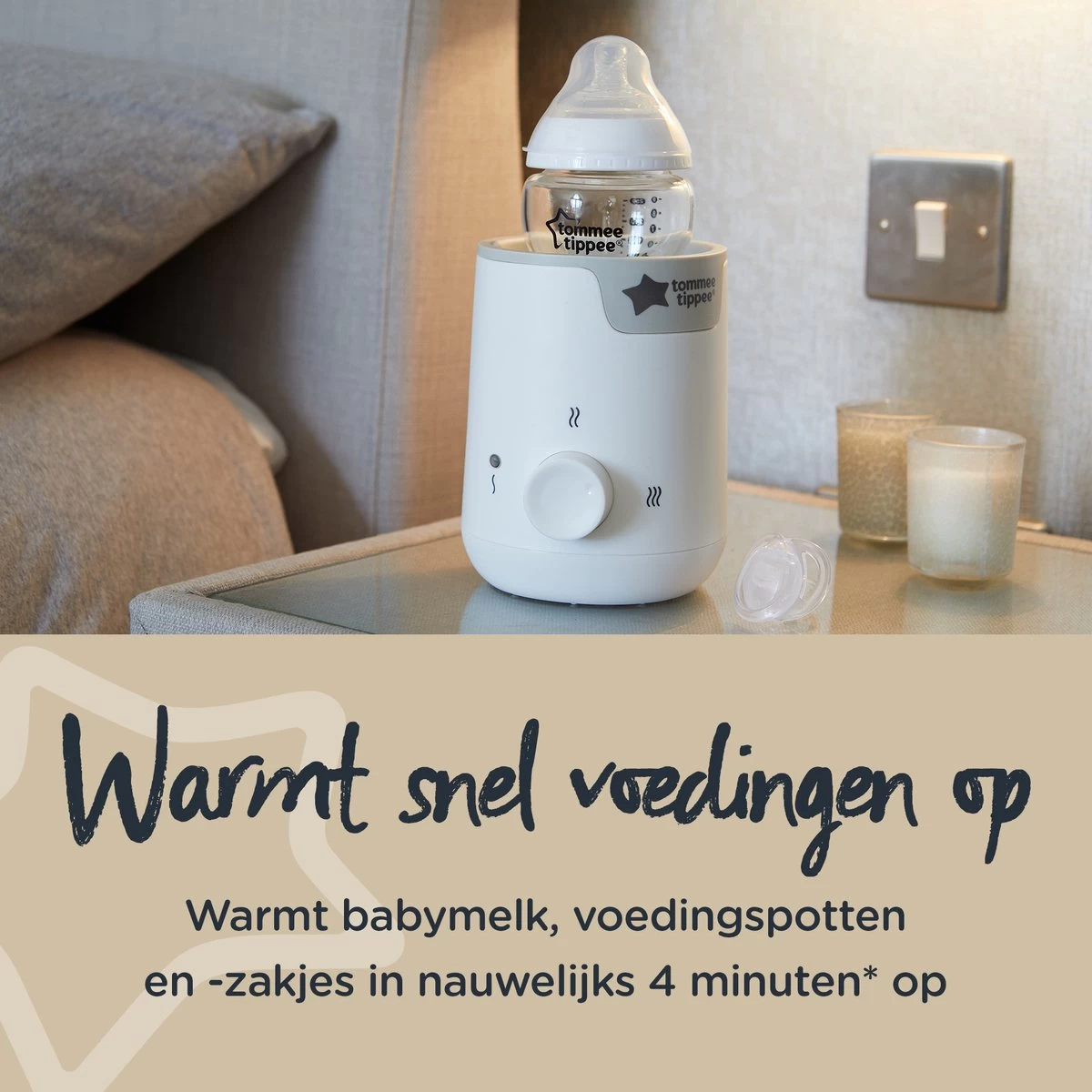 Tommee Tippee Easi Warm - Elektrische Flessen - En Voedselverwarmer - Automatische Timer - Draaiknop - Wit - Afbeelding 3