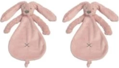 2 Happy Horse Richie Knuffeldoekjes | Oud Roze | Baby Cadeau | Kraam Cadeau