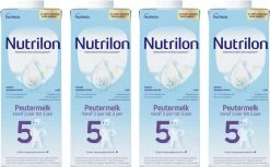 Nutrilon 5 Peutermelk Kant & Klaar - Van 2 Tot 3 Jaar - 4 X 1L
