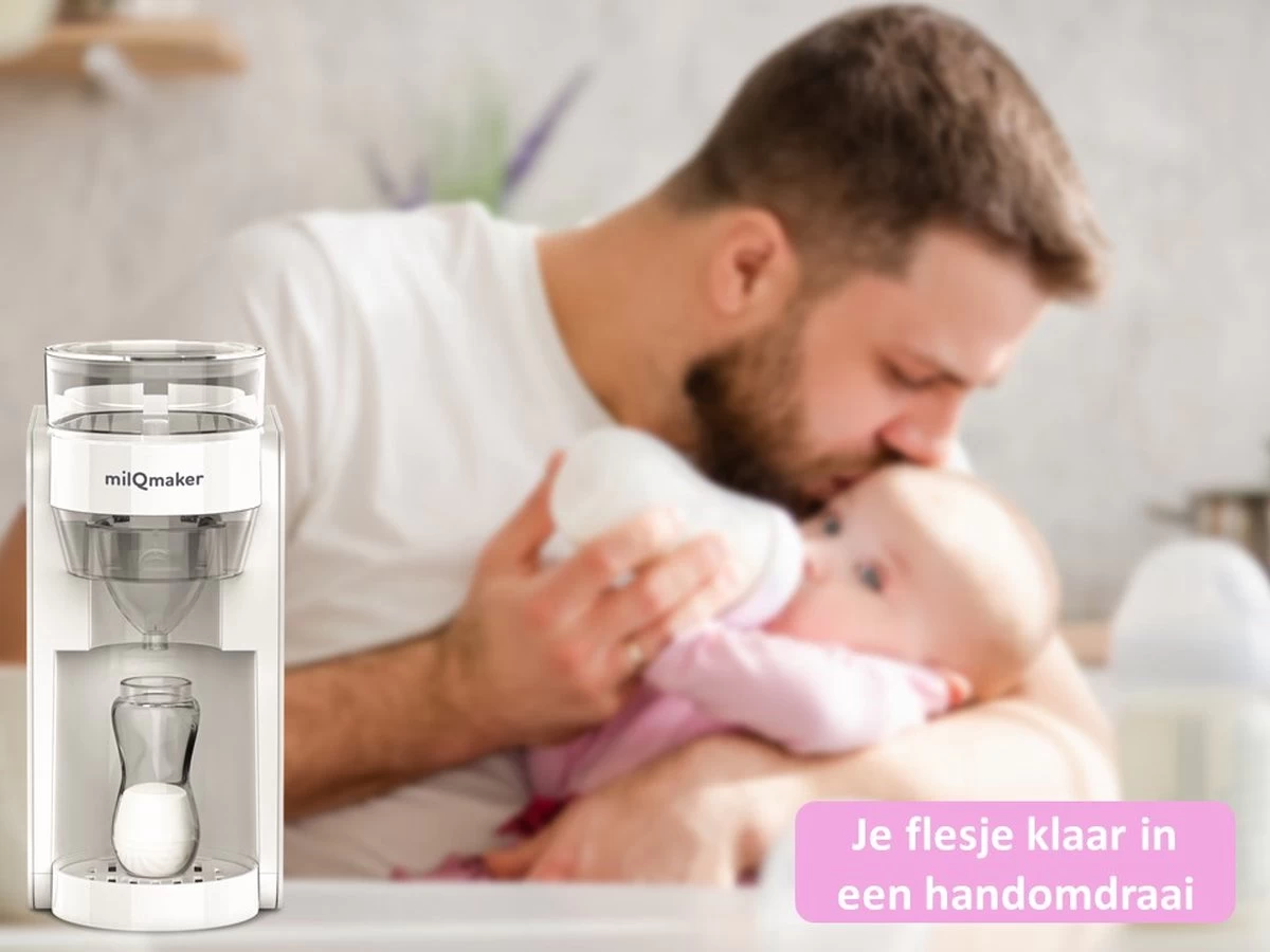 MilQmaker Flesvoeding Apparaat - Baby Milk Maker - Flessenwarmer/Fles Verwarmer - Baby Fles Maker - Baby Senseo - Baby Melk Machine - TÜV Gecertificeerd - Milkmaker - Afbeelding 6