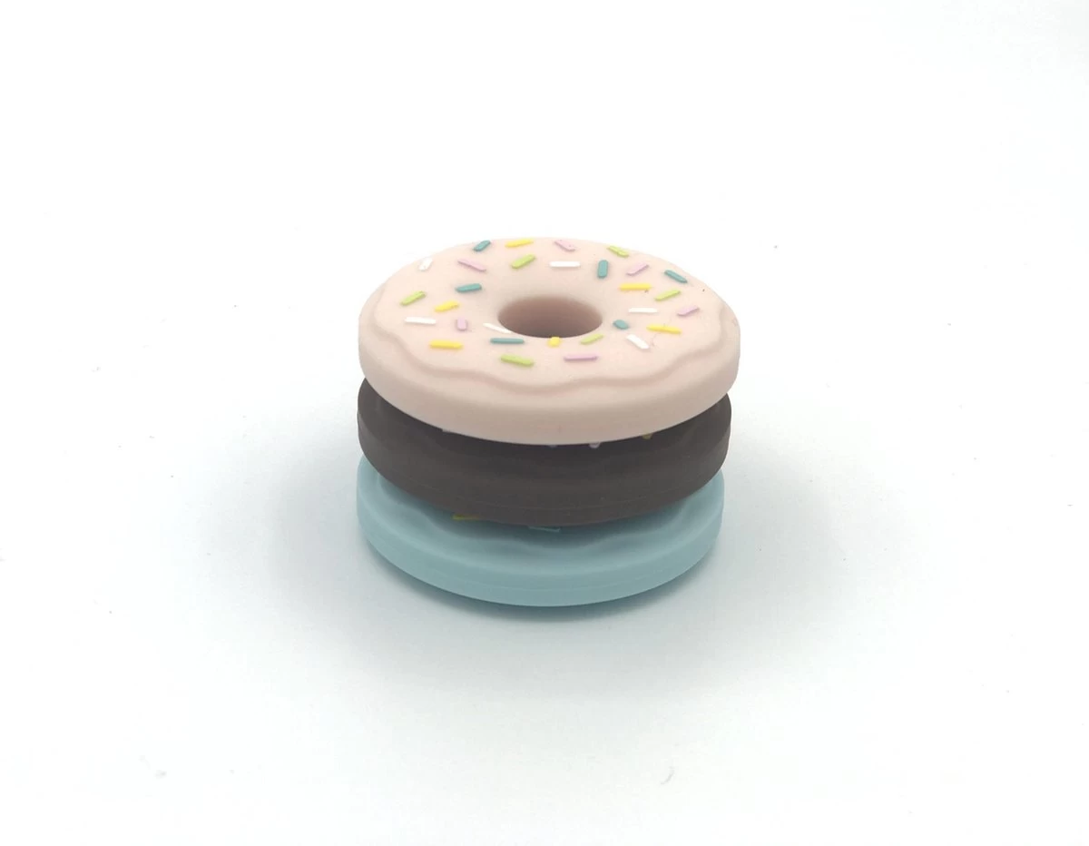 Donut Bijtketting Kauwsieraad - Roze - Afbeelding 2