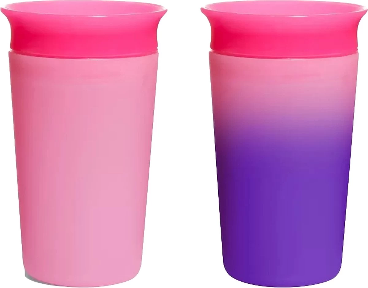 Munchkin Miracle 360 Colour Changing Sippy Cup Pink - Afbeelding 2
