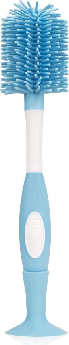 Dr. Brown's Flessenborstel - Blauw Siliconen