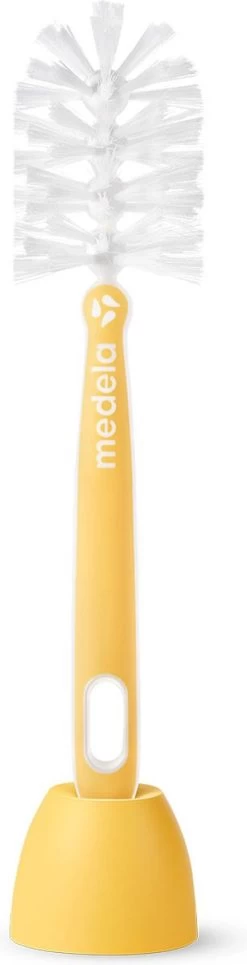 Medela Quick Clean Flessenborstel Met Speenreiniger En Standaard - Flexibele Borstel - Hygiënisch Wegzetten