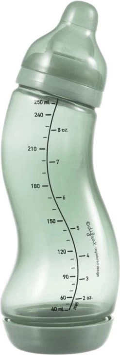 Difrax - S-Fles Natural - Babyfles Sage - 0+ Maanden - 250ml
