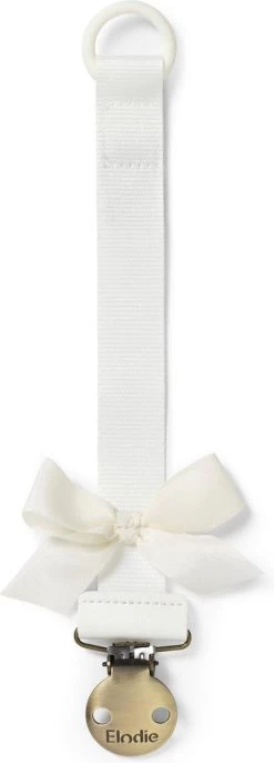 Elodie Fopspeenketting -Speenkoord - Fopspeenketting - Fopspeenhouder- Speenclip - Vanilla White