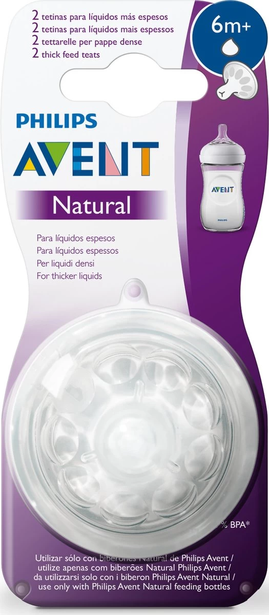 Philips Avent SCF046/27 Natural Speen - 6m+ - 2stuks - Afbeelding 6