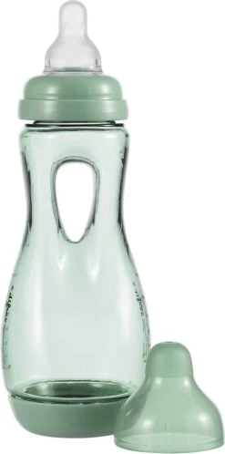 Difrax Handgreep Babyfles 240 Ml Natural - Anti-Colic - Sage|Groen