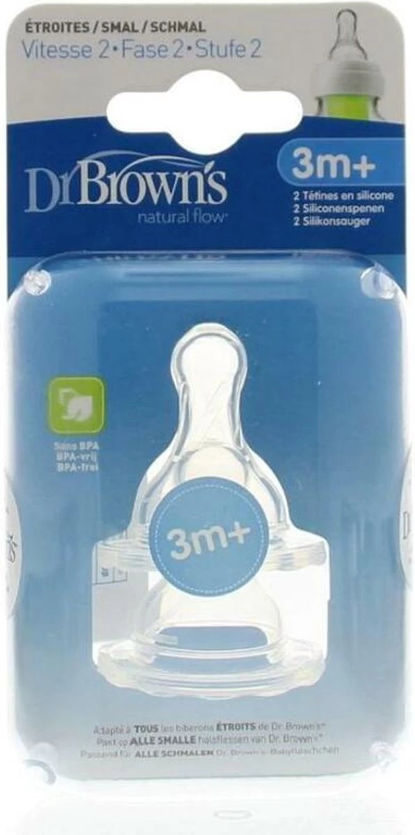 Dr. Brown's Fles Speen Standaard - Fase 2 - 2 Stuks - Afbeelding 9