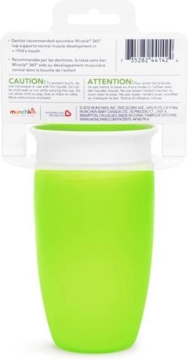 Munchkin Miracle Drinkbeker 360 Sippy Cup Groen - Afbeelding 5