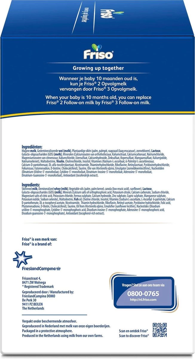 Friso 3 - Opvolgmelk - Vanaf 10 Maanden - 700g - Doos - Afbeelding 5
