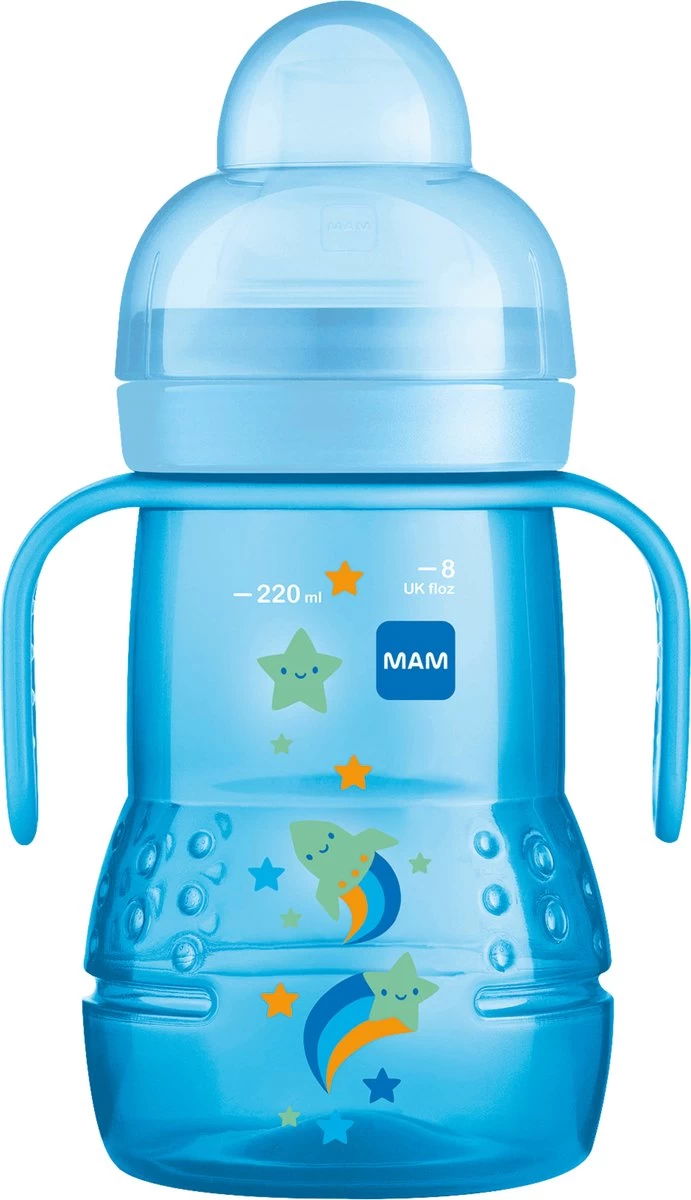 MAM Trainer+ | MAM Drinkbeker | MAM Drinkfles | Blauw | 220ML