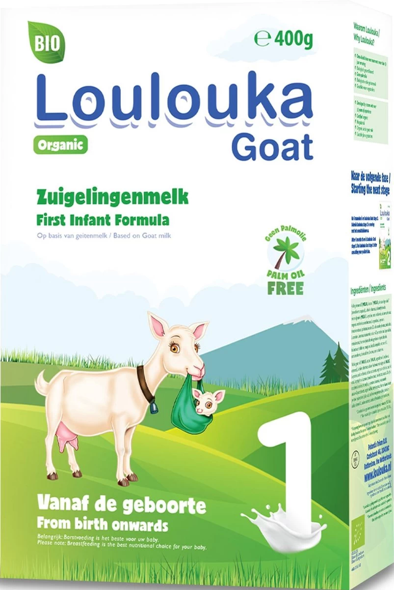 Loulouka 1 Geit – Biologische Zuigelingenmelk Op Basis Van Volle Geitenmelk – 400g - Afbeelding 3