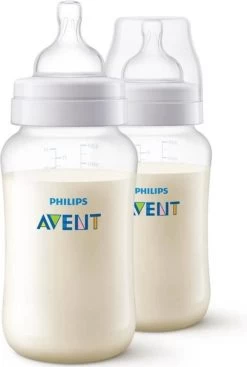 Philips Avent - Anti Koliek Babyfles - 330 Ml - 3+M - 2 Stuks
