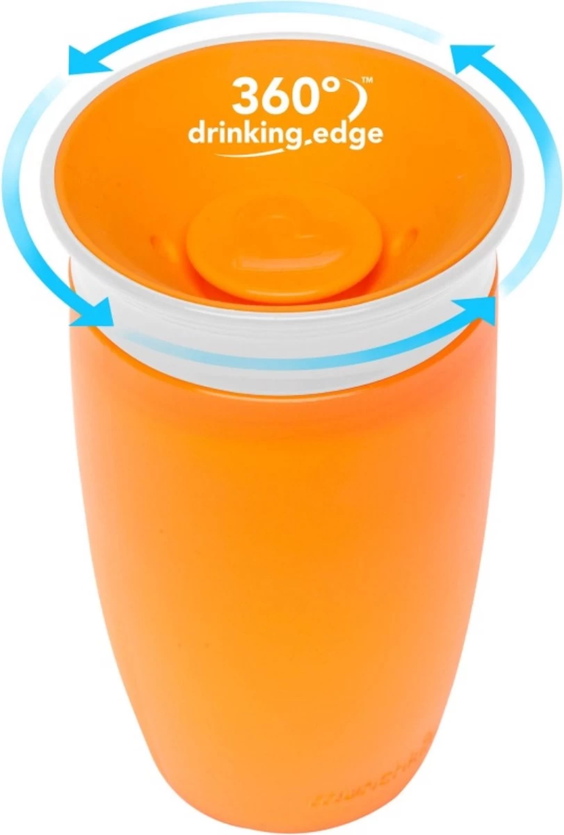 Munchkin Miracle 360 Sippy Cup Drinkbeker Oranje - Afbeelding 4
