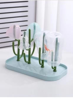 Ever Home Flessen Droogrek - Baby Flessenrek - Afdruiprek Baby - Droogrek - Drying Rack - Blauw