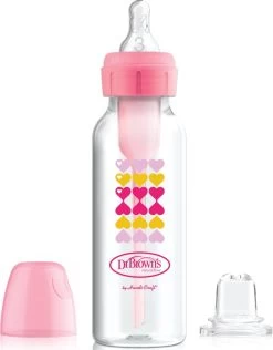 Dr. Brown's Dr. Brown’s Bottle To Sippy Starter Kit - 250 Ml - Roze