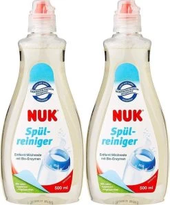 Nuk Afwasmiddel Voor Babyflessen & Spenen -Natuurlijke Ingrediënten- Voordeelset 2 Stuks A 500 Ml!!